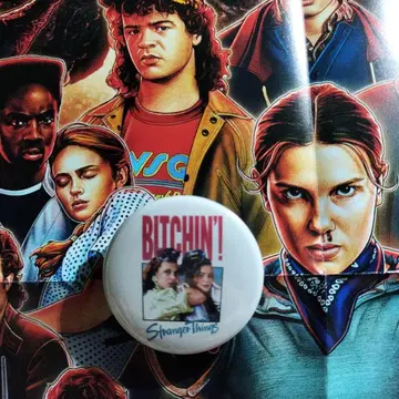 Stranger Things Bitchin'! 캔뱃지