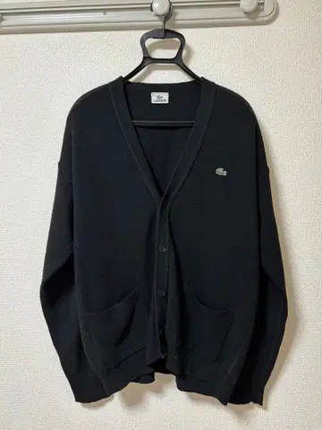 LACOSTE 블랙 가디건 s 사이즈