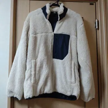 남성용 Mizuno 플리스 자켓 베이지/네이비