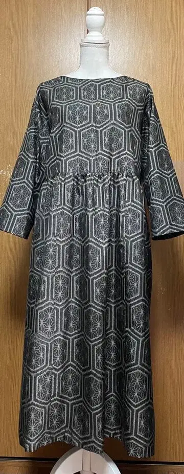 기모노 리메이크 무라야마 오시마 허리 개더 원피스