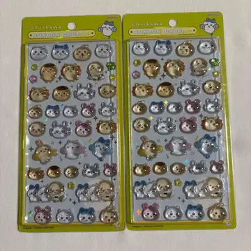 치이카와 (먼작귀) 모자 꽁지 드롭 씰 세트