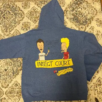 후드티 비비스 앤 버트 헤드 MTV 네이비 M