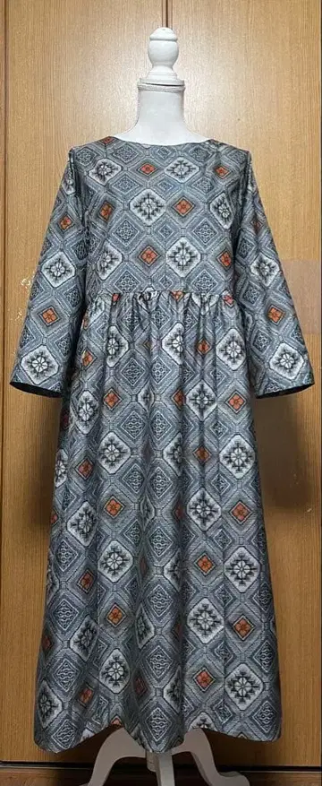 기모노 리메이크 무라야마 오오시마 허리 개더 원피스