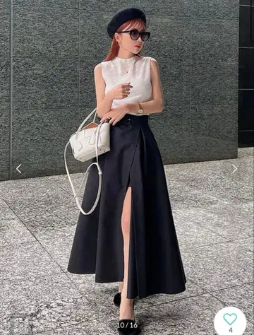 벨티드 랩 플레어 스커트 eimyistoire M 사이즈