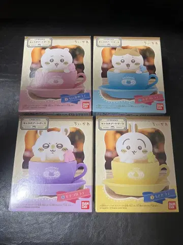 치이카와 캐릭터 아트 4종 세트 치이카와 하치와레 토끼 모몽가