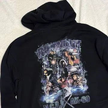burnout 버닝아웃 AK-69 랩 초레어 랩 후드티