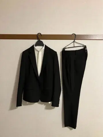 띠어리 수트 셋업 자켓 팬츠 블랙 포멀