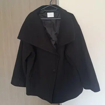 HARE 블랙 오버 사이즈 피코트