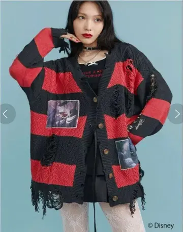 ouetie x Disney 피터팬 크러쉬 니트 가디건 **