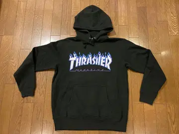 THRASHER 트레셔 프레임 로고 후드티 L