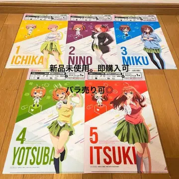 낱개 판매 가능 5등분의 신부 x 스기약국 콜라보 클리어 파일