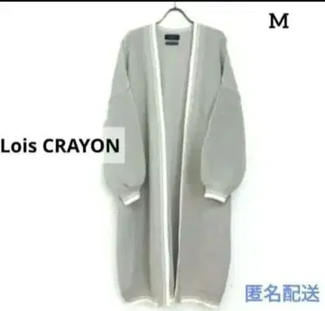 로이스크레용 라인아제 롱 가디건 그레이 M