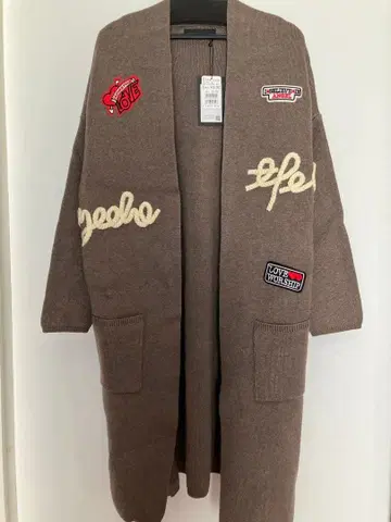 SCOTCLUB 와펜 모티브 니트 자켓