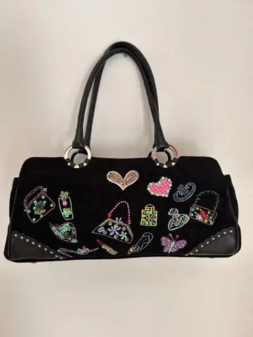 Think Bee! 핸드백 비즈 자수 Just Heart