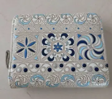 분코야 오제키 지갑 니시키샤 파랑 긴샤 판매 종료 지퍼 지갑