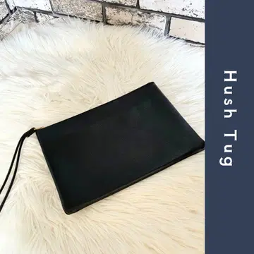 HushTag 해시태그 클러치백 가죽 블랙