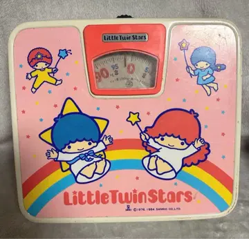 레어 산리오 리틀트윈스타 아날로그 체중계 키키라라 체중계 당시 물건