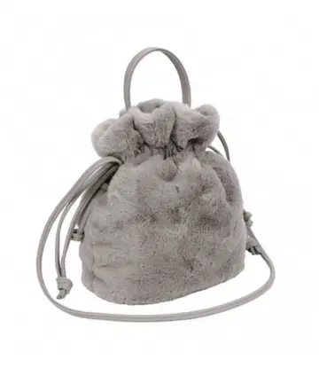 디스코트 2WAY 퍼 숄더백