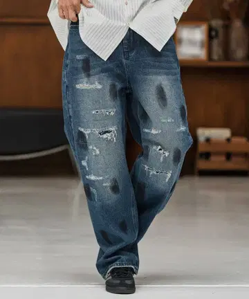 CAMBIO 릴랙스 스트레이트 데님 팬츠 S 사이즈 미사용 새상품