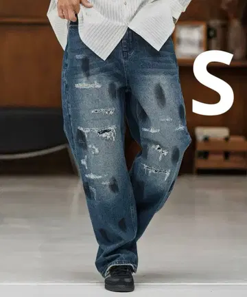 CAMBIO 릴랙스 스트레이트 데님 팬츠 S 사이즈 미사용 새상품