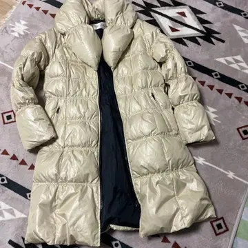 SPECCHIO 베이지 롱 다운 자켓