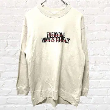 유니클로 맨투맨 트레이닝복 영문 로고 원 포인트 빅 루즈