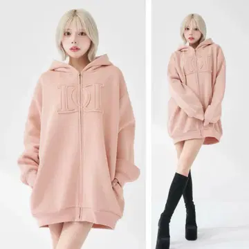 새상품 미개봉 Darich 아플리케 DD 로고 후드티 PNK