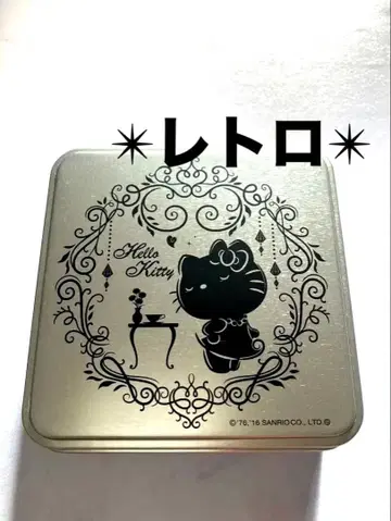 산리오 / 헬로키티 캔 케이스/소품함 / 레트로/블랙 키티