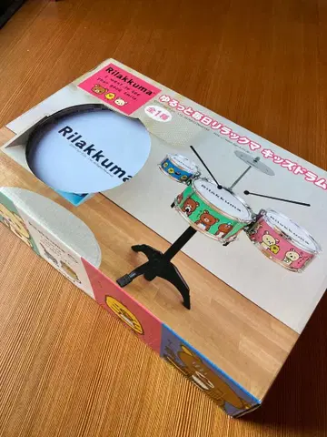 느긋한 매일 리락쿠마 키즈 드럼 세트 리락쿠마 코리락쿠마 드럼