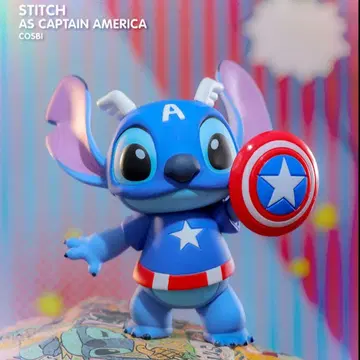 스티치 캡틴 아메리카 피규어 코스비 MARVEL
