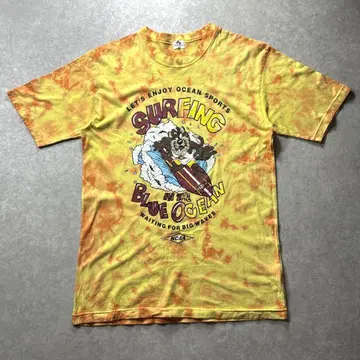 NCAA 구제 의류 T셔츠 타이다이 패턴 태즈메이니아 데빌