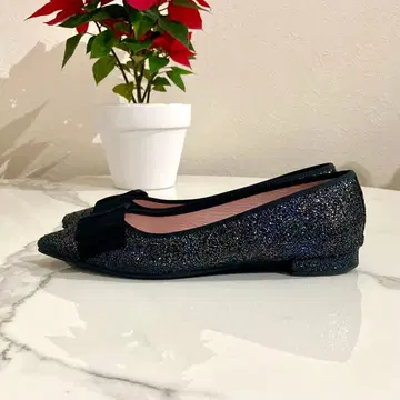 [ 새상품급 ] 37 프리티 발레리나 글리터 플랫슈즈