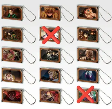 귀멸의 칼날 제일복권 언니의 원수 아크릴 키링 세미 컴프 세트