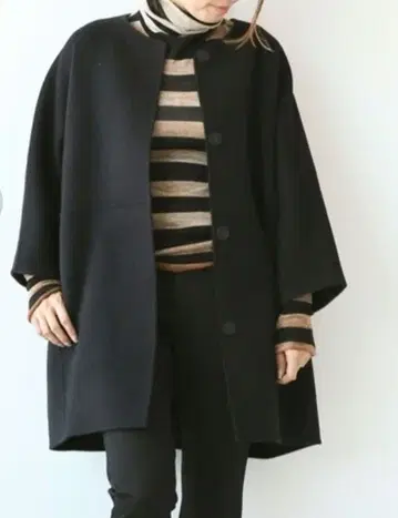 Victorian 리버 노카라 코트