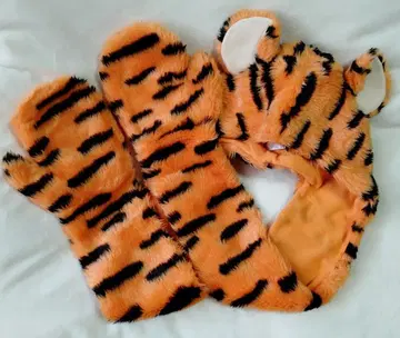 디즈니 곰돌이 푸 티거 머플러 캡 장갑 모자