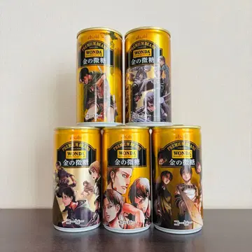 진격의 거인 WONDA 콜라보 캔 5종 빈 캔
