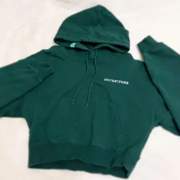 [ 한국 인기 브랜드 / InstantFunk ] 다크 그린 후드티
