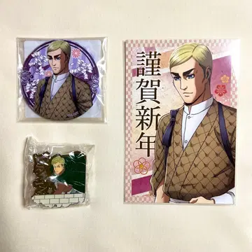 진격의 거인 스위츠 파라다이스 스이파라 캔뱃지 엽서 엘빈