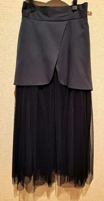 HARE 네이비 x 블랙 스커트 F