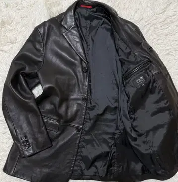 23구 HOMME 램 가죽 테일러드 자켓