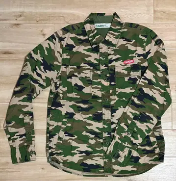 LAUNDRY 랜드리 카모 패턴 긴팔 셔츠 카모플라주 밀리터리