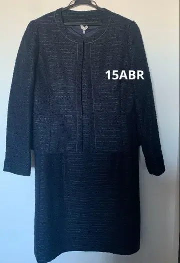 세레모니 수트 트위드 자켓 원피스 15호 네이비