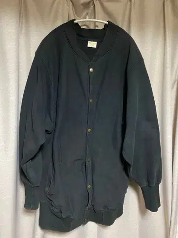 챔피온 리버스 위브 복각 단색 택 스냅 가디건 USA제