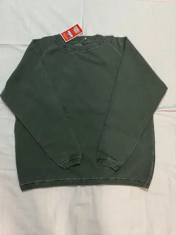 새상품 더블 웍스 롱 슬리브 스웨트 셔츠 S 흑먹색