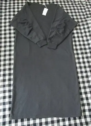 맨투맨 롱 원피스 사마미에소데 개더 원피스 SHUCA 슈카