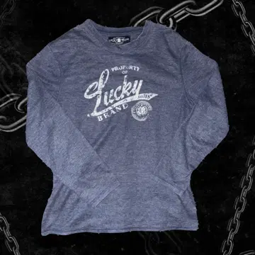 Lucky Brand 롱 T셔츠 헤이세이 Y2K 갸루