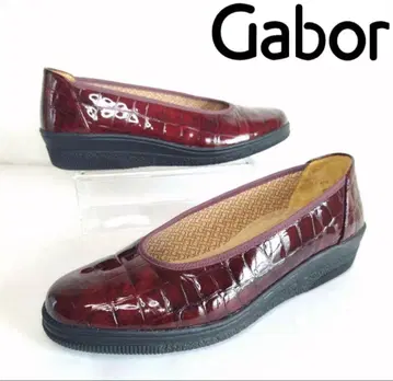 가버 버건디 플랫슈즈 G 3