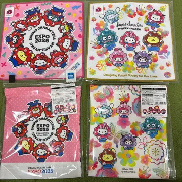 산리오 미야쿠미야쿠 콜라보 복조리 손수건