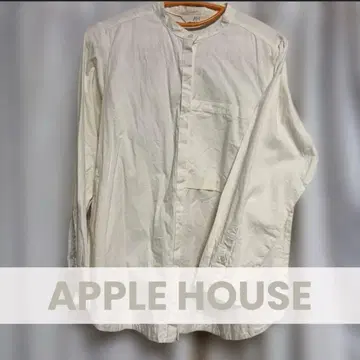 [ AH ] 밴드 카라 긴팔 셔츠 ( 생성 ) [ 애플하우스 ]