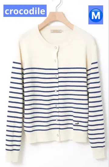 [크로커다일] 시착만 한 상품 실크 블렌드 접결 가디건 M